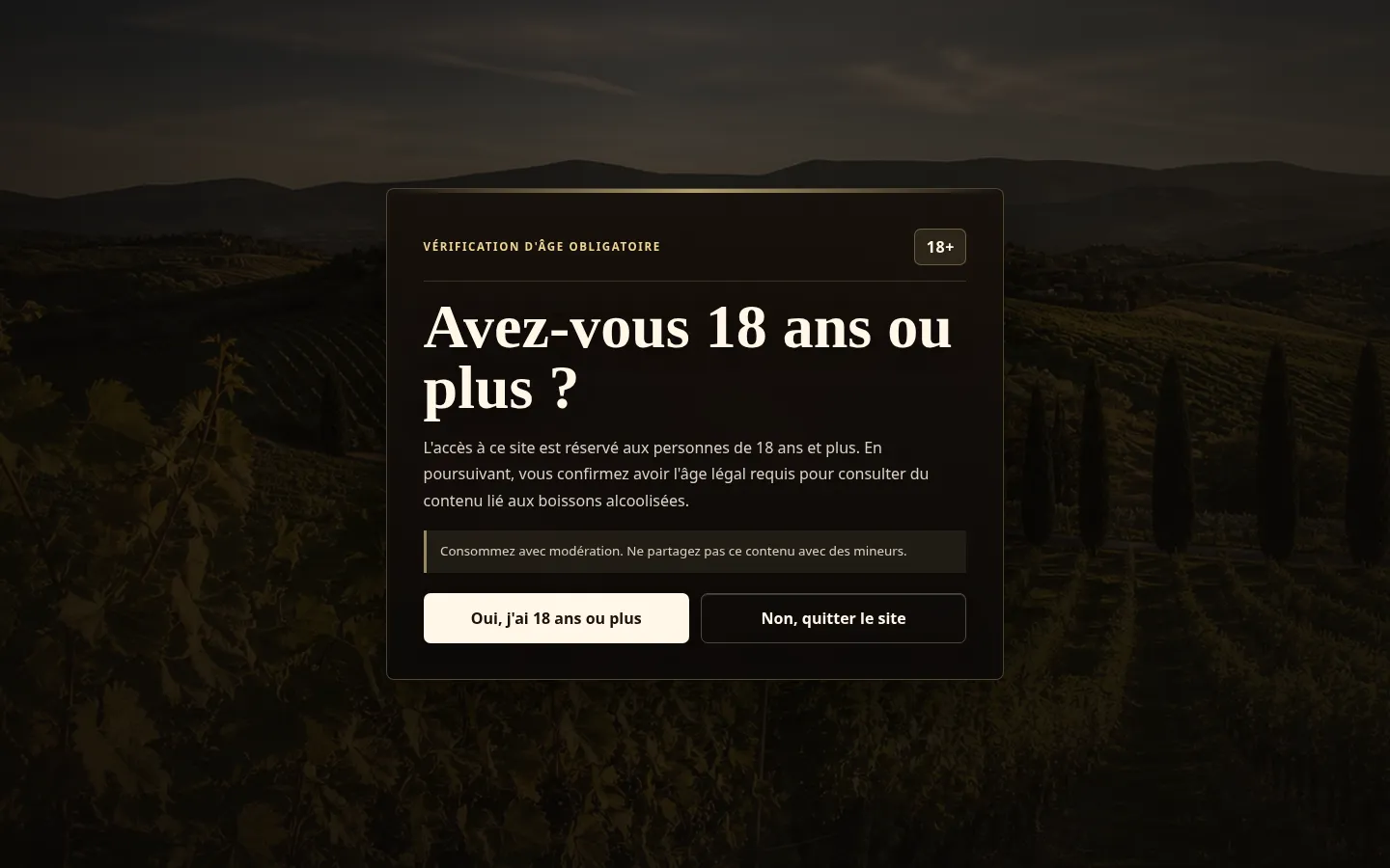 Aperçu du site Mediterraneo Wine