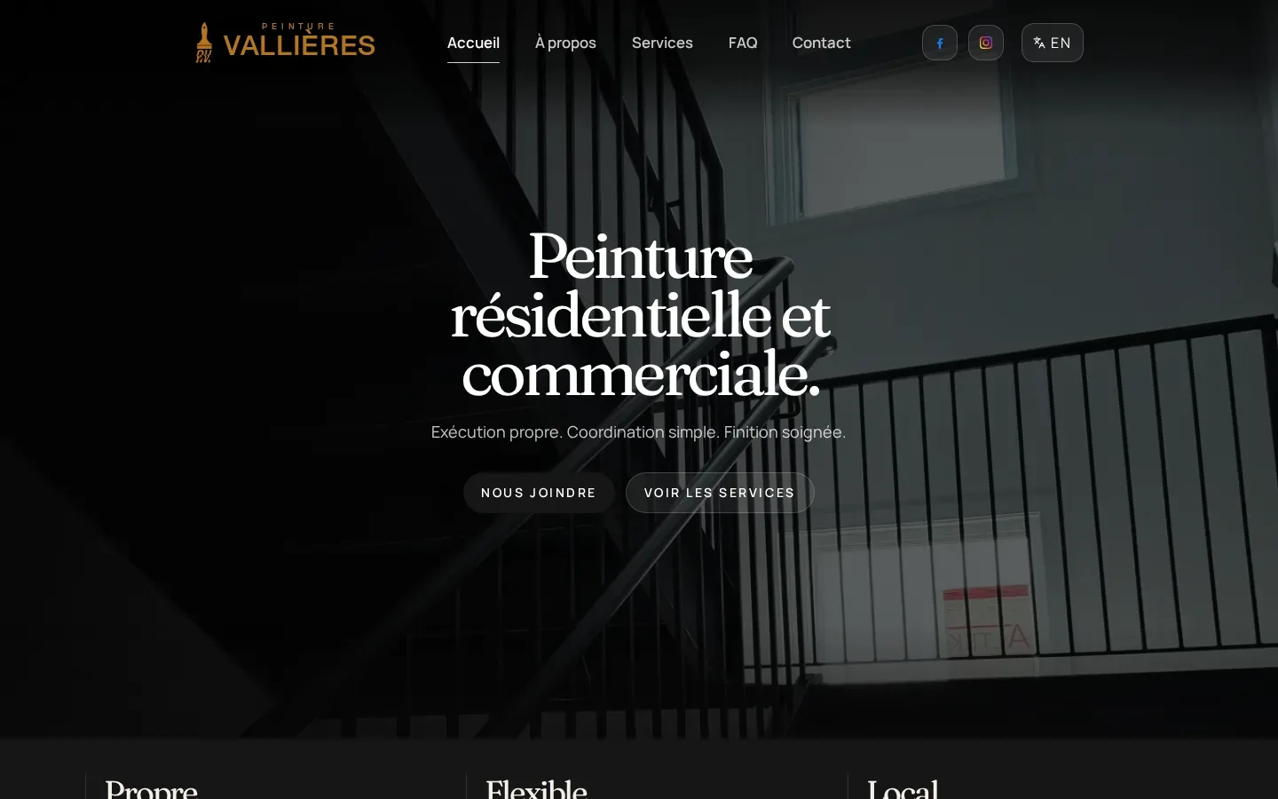 Aperçu du site Peinture Vallières